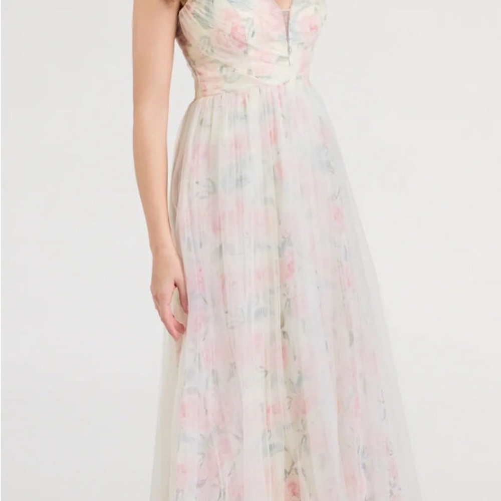 Floral Pastel Maxi Dress